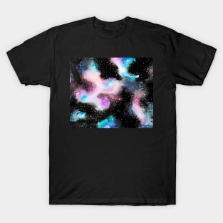 Red Star Watercolor Galaxy T-Shirt